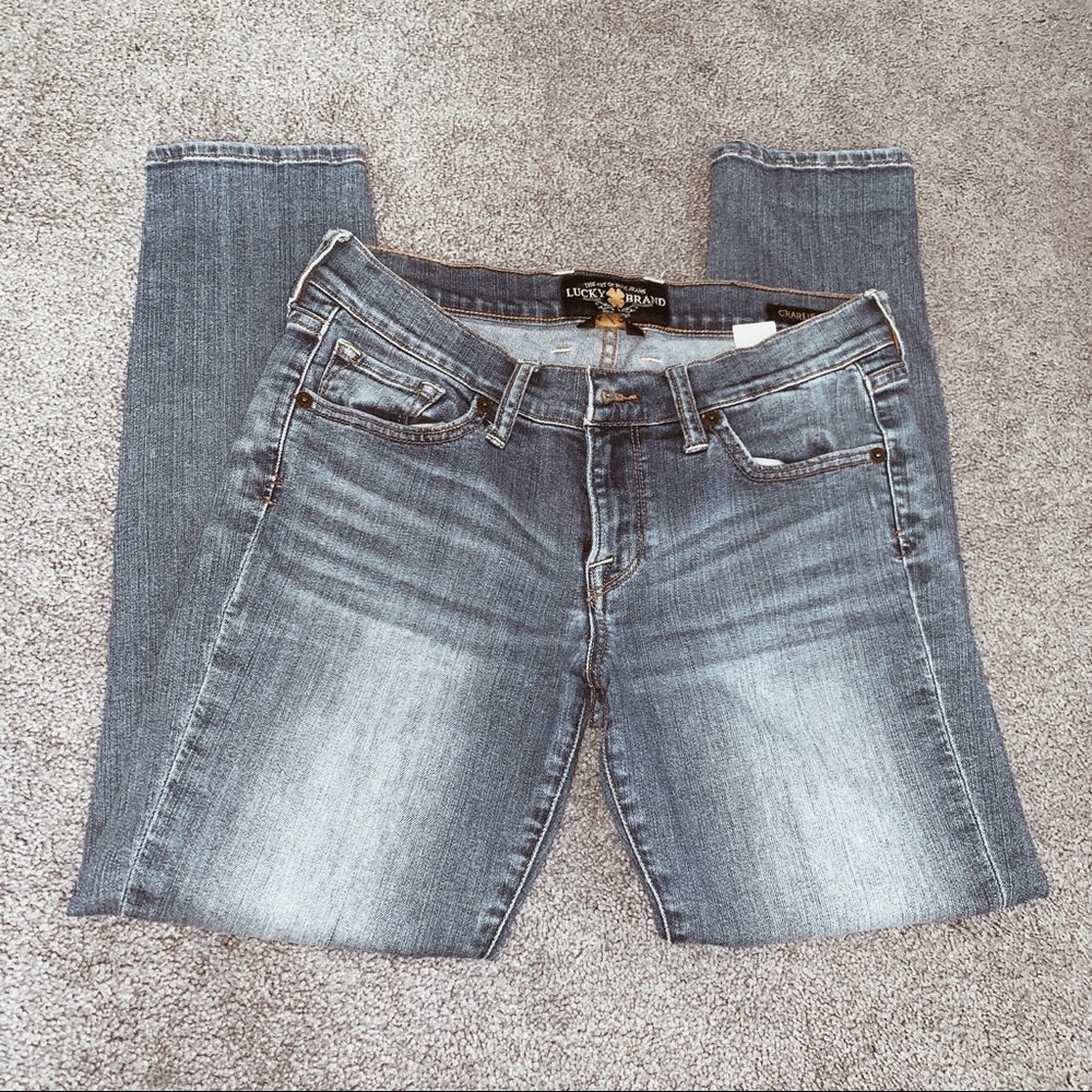 Lucky Brand Light Wash Charlie Capri Jeans
